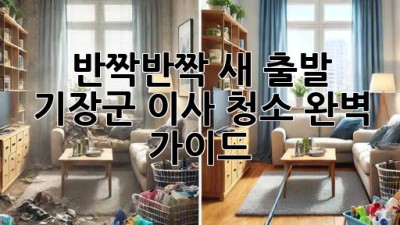 ✨ 반짝반짝 새 출발! 기장군 이사 청소 완벽 가이드 🏡
